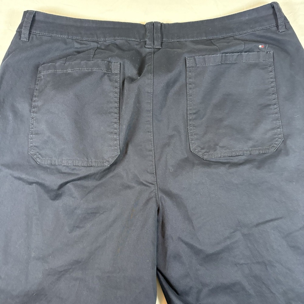 Tommy Hilfiger Women's Straight Leg Pants Size 16 Navy Blue Stretch - Picture 8 of 12
